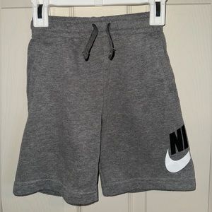 Nike French Terry Shorts Little Kids Color Carbon Heather Medium 5-6 years